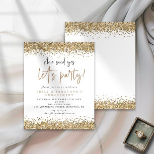 Papier Budget Gold Parties scintillant Elle A Dit Oui Fia