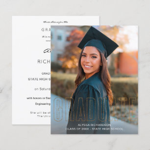 Papier Budget Gold Parties scintillant Graduate Photo Fai