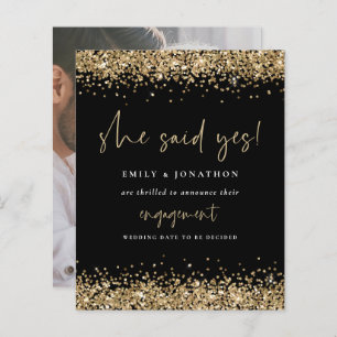 Papier Budget Gold Parties scintillant Photo Elle A Dit O