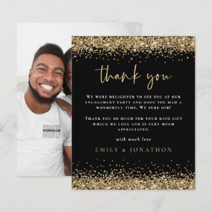 Papier Budget Gold Parties scintillant photo Fiançailles