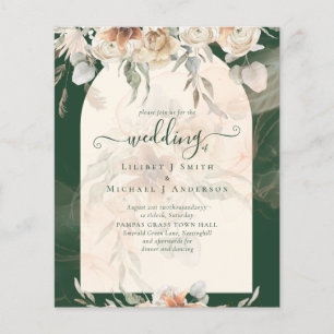 Papier BUDGET Green BOHO Terracotta Floral Mariage