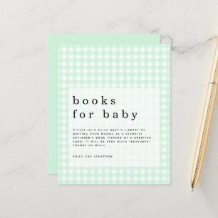 Papier Budget Green En vichy Livres pour Bébé