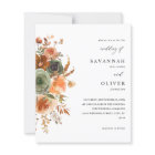 Budget Green & Terra Cotta Floral Mariage