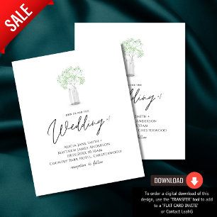Papier BUDGET Gypsophila Babys Faire-part de mariage du s