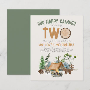 Papier Budget Happy Camper Woodland 2e anniversaire