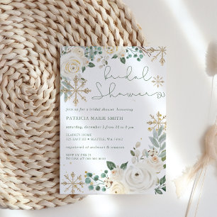 Papier Budget Hiver Flocon de neige Fête des mariées flor