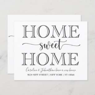 Papier Budget Home Sweet Home Moving Faire-part