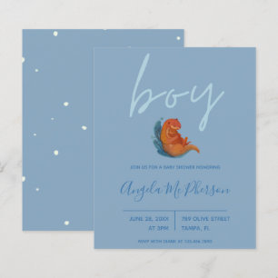 Papier Budget   Invitation de Baby shower d'aquarelle