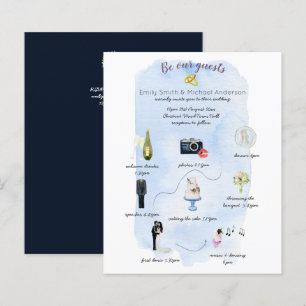 Papier Budget Jour du Mariage Calendrier Invitations mode