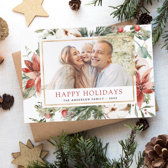 Papier Budget Joyeuses Fêtes de Noël Vert Photo (Créateur téléchargé)