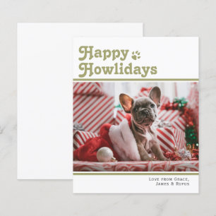 Papier BUDGET Joyeux Howlidays Pet Dog Christmas Card