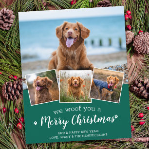 Papier Budget Joyeux Noël chien animal de compagnie photo