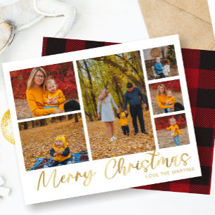 Papier Budget Joyeux Noël Or 6 Photo Buffalo Check