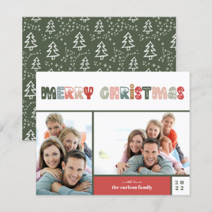 Papier Budget Joyeux Noël Photo Holiday Card