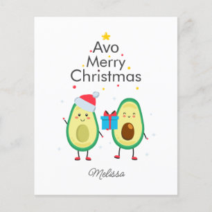Papier Budget Joyeux sac Avocado de Noël