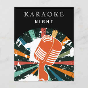 Papier Budget Karaoke Night Party Invitation