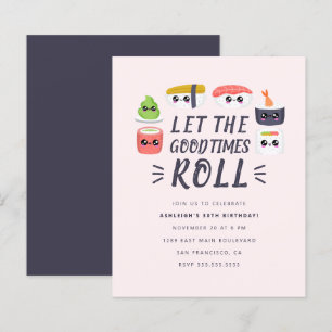 Papier Budget Kawaii Sushi Rolls Anniversaire