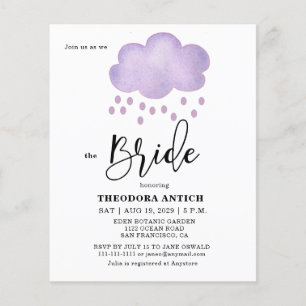Papier Budget Lavender Funny Cloud Fête des mariées