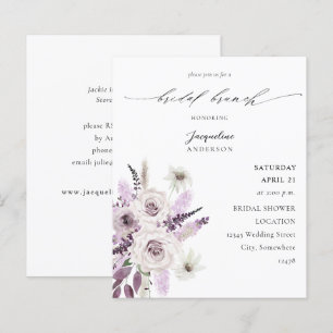 Papier Budget Lavender Purple Floral Bridal Brunch