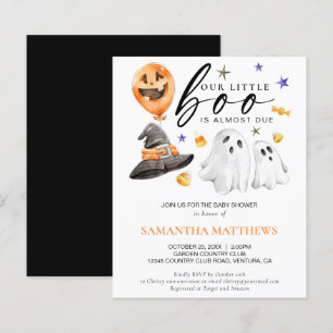 Papier Budget Little Boo Halloween Baby shower Invitation