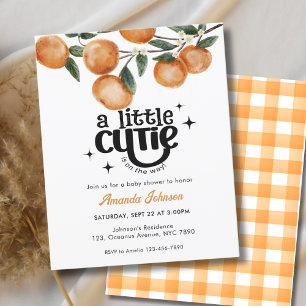 Papier Budget Little Cutie Citrus Orange Baby shower