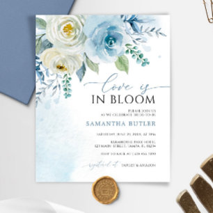 Papier Budget Love est dans Bloom Bridal Shower Invitatio