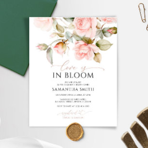 Papier Budget Love est dans Bloom Bridal Shower Invitatio