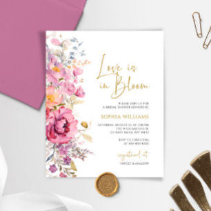 Papier Budget Love est dans Bloom Bridal Shower Invitatio