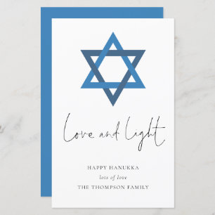 Papier Budget Love Light Star de David Hanoukka Card