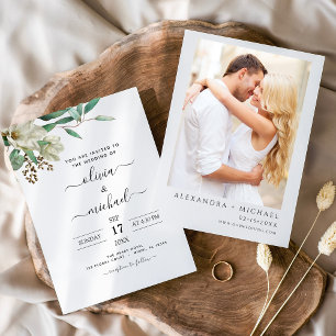 Papier Budget Magnolia Eucalyptus Photo Mariage de verdur