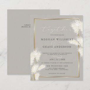 Papier Budget mais belle élégante Pampas ivoire Grass