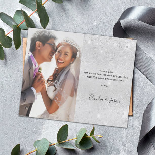 Papier Budget mariage argent parties scintillant photo me