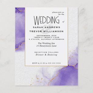 Papier Budget Mariage Ciels Abstraits Améthystes