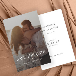 Papier Budget mariage de destination photo moderne enregi