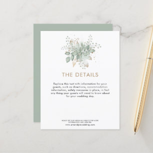 Papier Budget Mariage Détails Invité Boîtier de remplissa