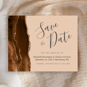 Papier Budget Mariage Marron Agate Brun Clair Enregistrer