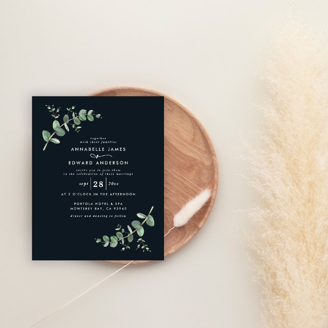 Papier Budget Mariage sauge vert Eucalyptus botanique (Créateur téléchargé)