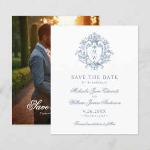 Papier Budget Mariage Vintage Régence Crête Faire Part de