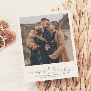 Papier Budget Marié & Joyeux Noël Photo de vacances