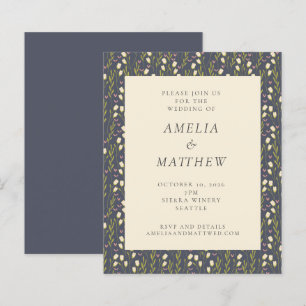 Papier Budget Marine Garden Floral Rustic Mariage Invitat