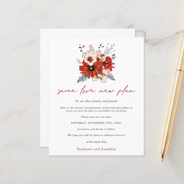 Papier Budget Même Amour Nouveau Plan Mariage Enregistrer (Devant/Arrière en situation)