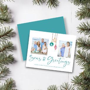 Papier Budget Mer Turquoise et Salutations Shell