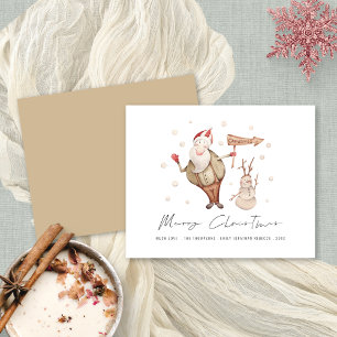 Papier Budget mignon Père Noël Snowman Joyeux Noël