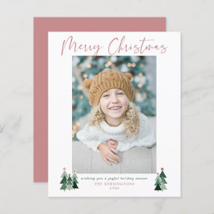 Papier Budget minimaliste moderne Noël vacances photo