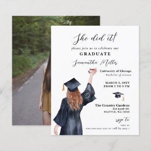 Papier Budget Minimaliste Photo Elle L'A Fait Diplôme