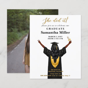 Papier Budget Minimaliste Photo Elle L'A Fait Diplôme