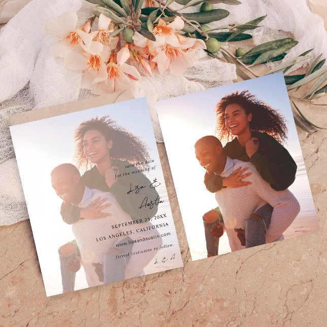 Papier Budget MOD Calligraphy w Duo Photo Enregistrer la  (Créateur téléchargé)