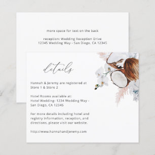 Papier Budget MOD Corail Blanc Détails Floraux 2
