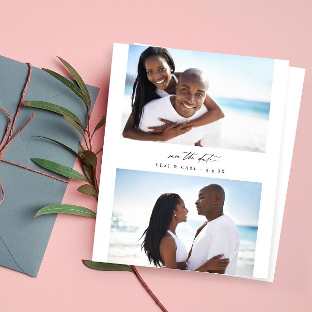 Papier Budget MOD H Duo Photo Enregistrer la date (Créateur téléchargé)