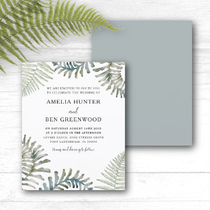 Papier Budget Moderne Aquarelle Mariage vert